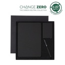 Inchcape TESSIN - CHANGE ZERO Sustainable Gift Set with Refillable Notebook, Pen & Cardholder - Black
