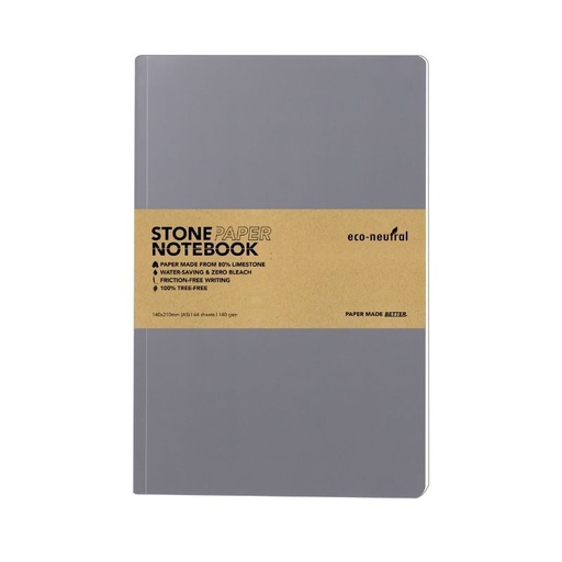 [Inchcape - NBEN 5196] NEYA - eco-neutral Stone Paper Tree-Free Notebook - Grey