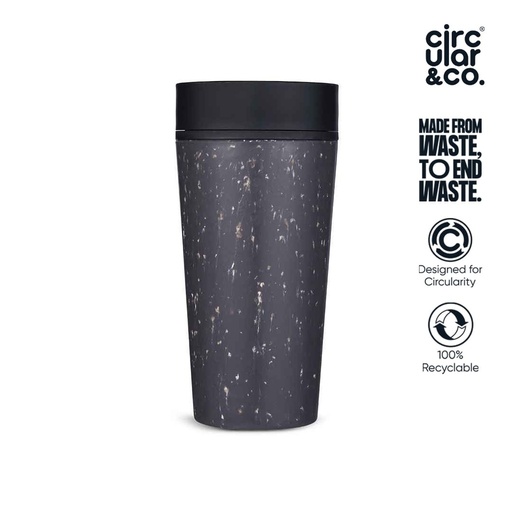 Inchcape Circular Cup 12oz Grey & Ink